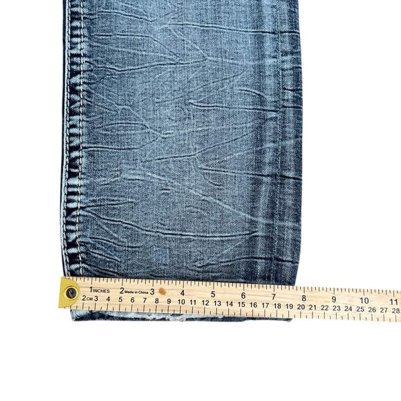 Rock Revival Men's Prewitt Straight Distressed Jeans 34 - Picture 10 of 15